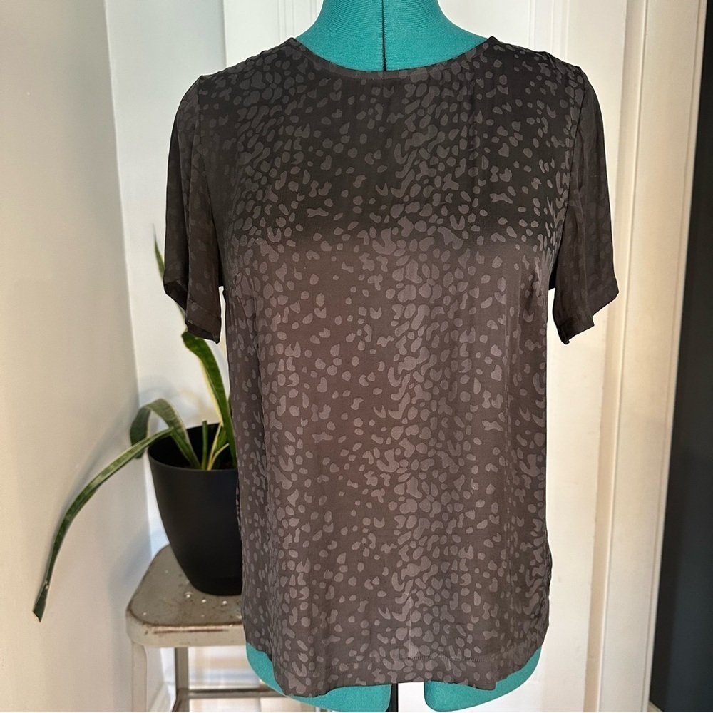Black Leopard Print Top A New Day small